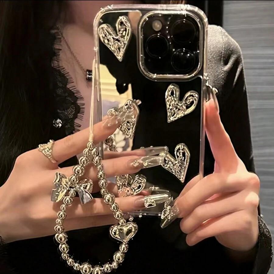 srebrne etui na telefon iphone x/xs