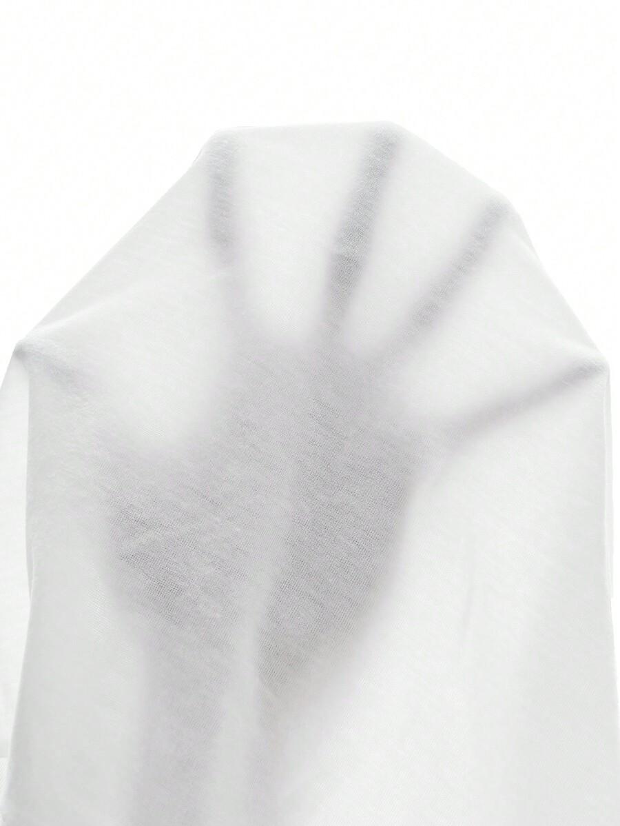 biały t-shirt v-neck