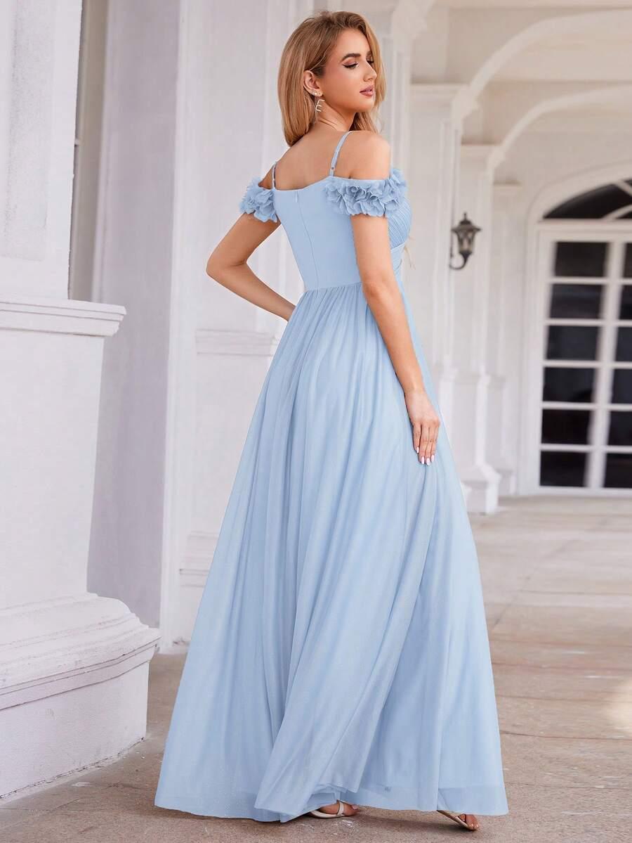 NIEBIESKA MAXI SUKIENKA
