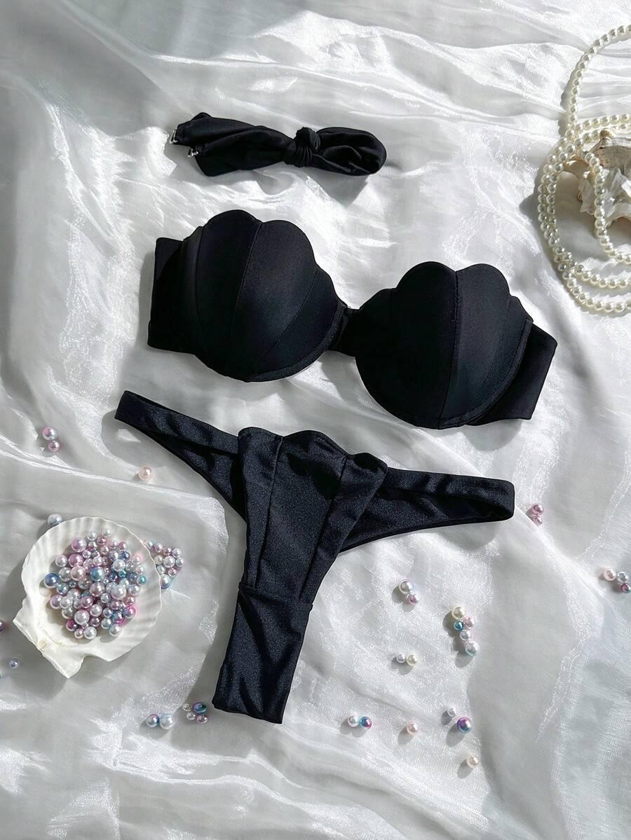czarny dół od bikini 
