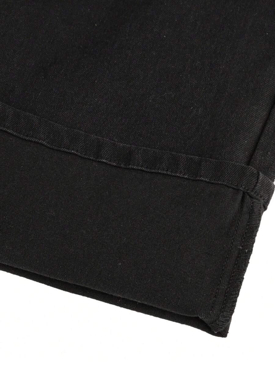 CZARNE SPODNIE JEANS