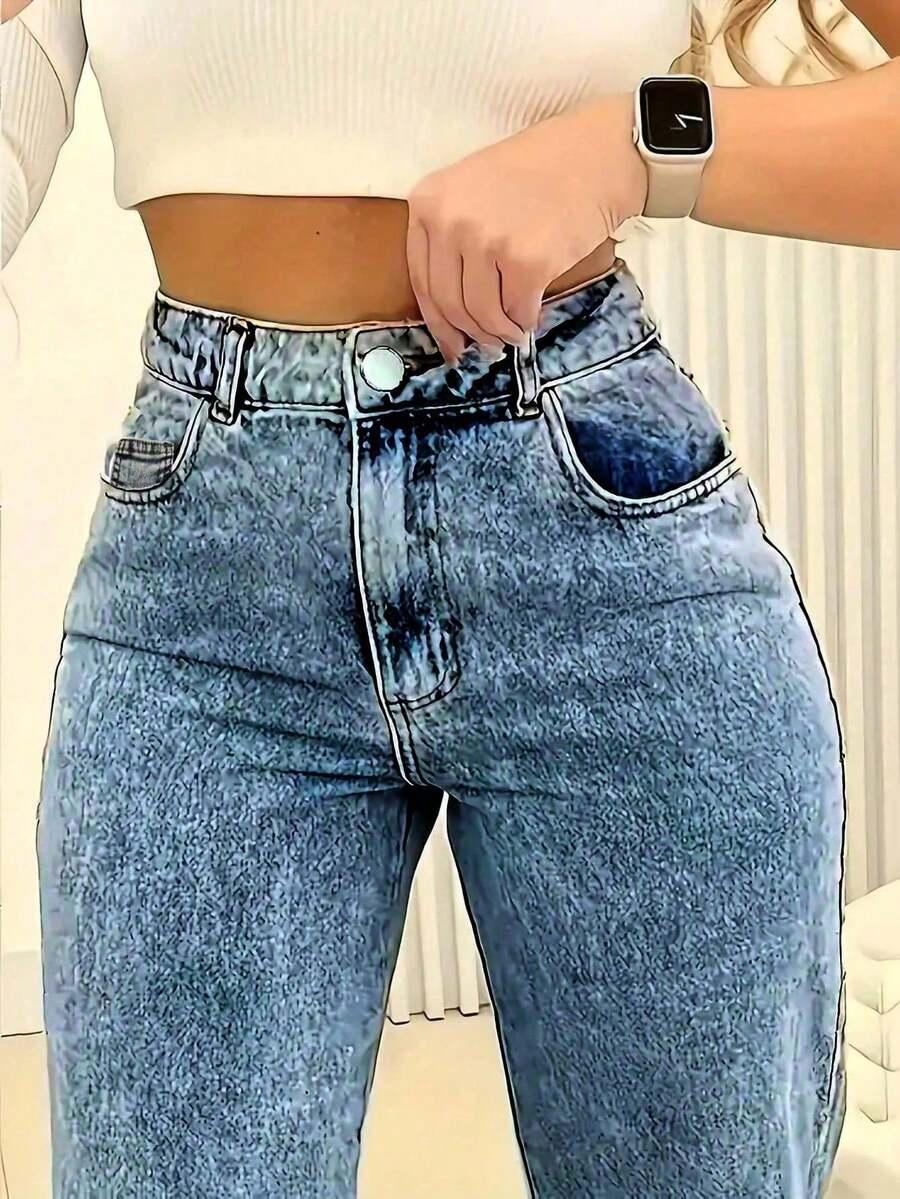spodnie jeans prosta nogawka
