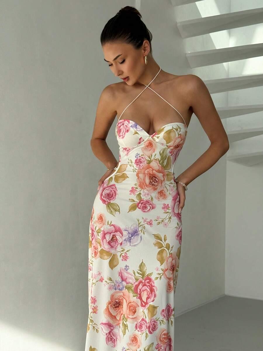 MAXI SUKIENKA ODKRYTE PLECY