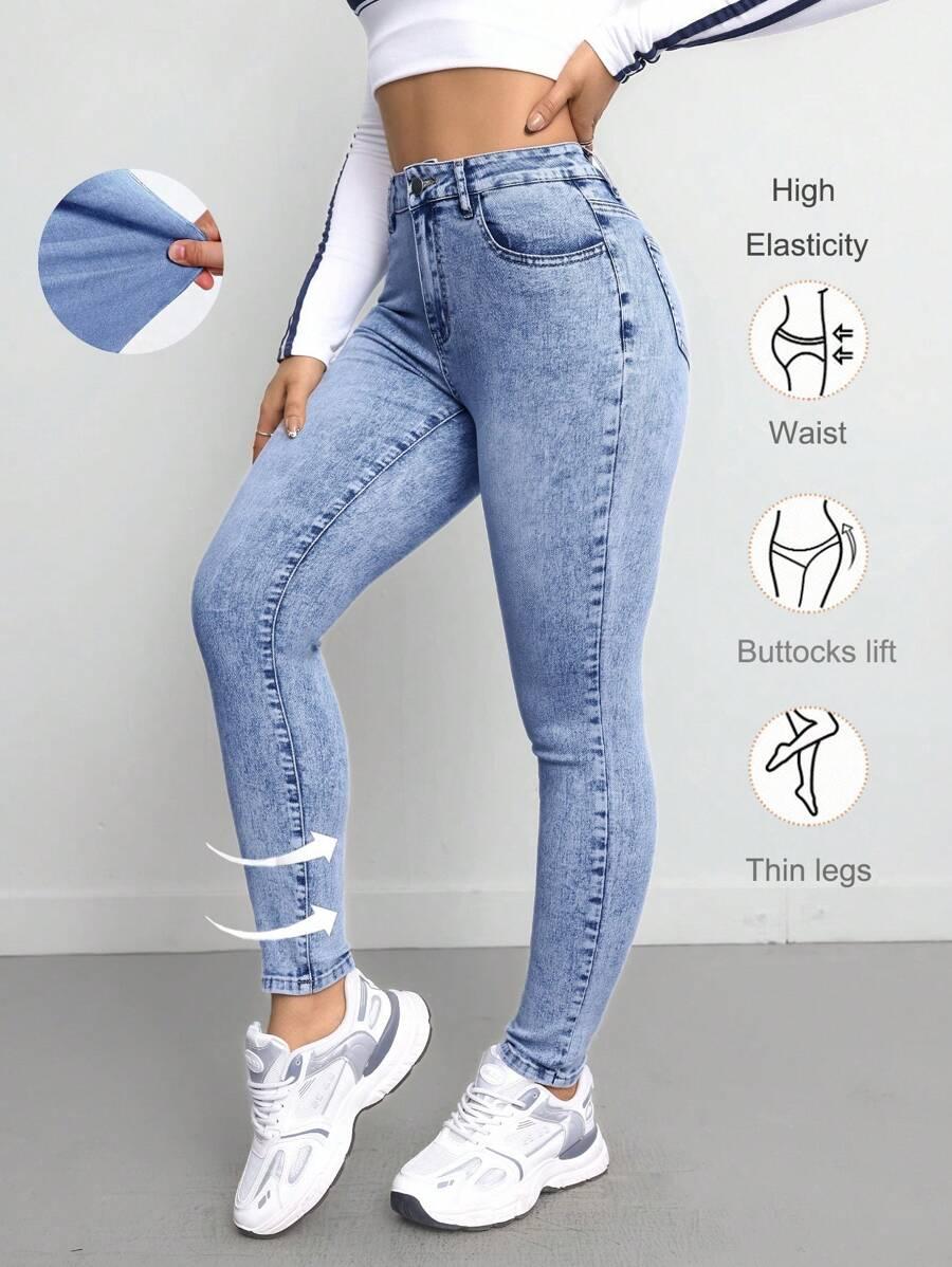 NIEBIESKIE SPODNIE JEANS