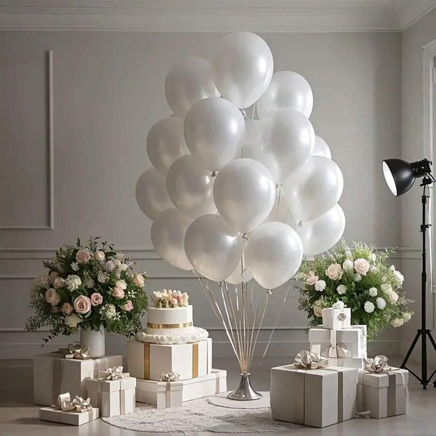białe balony 10-pack