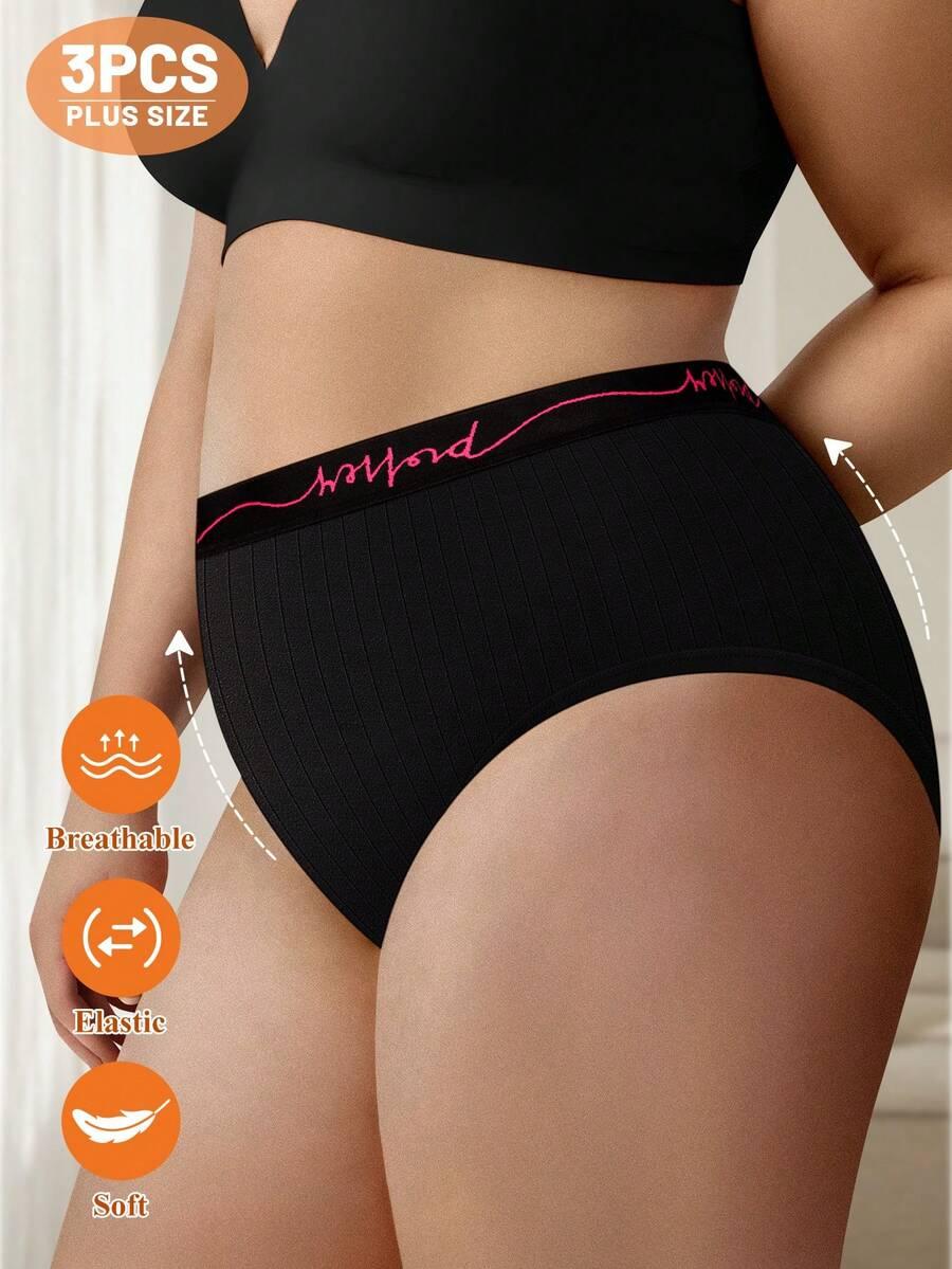 czarne majtki 3-pack