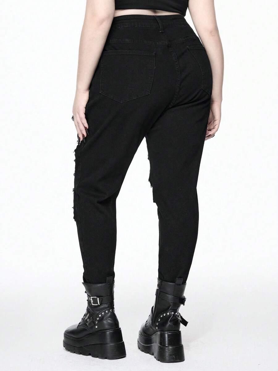 czarne spodnie jeans