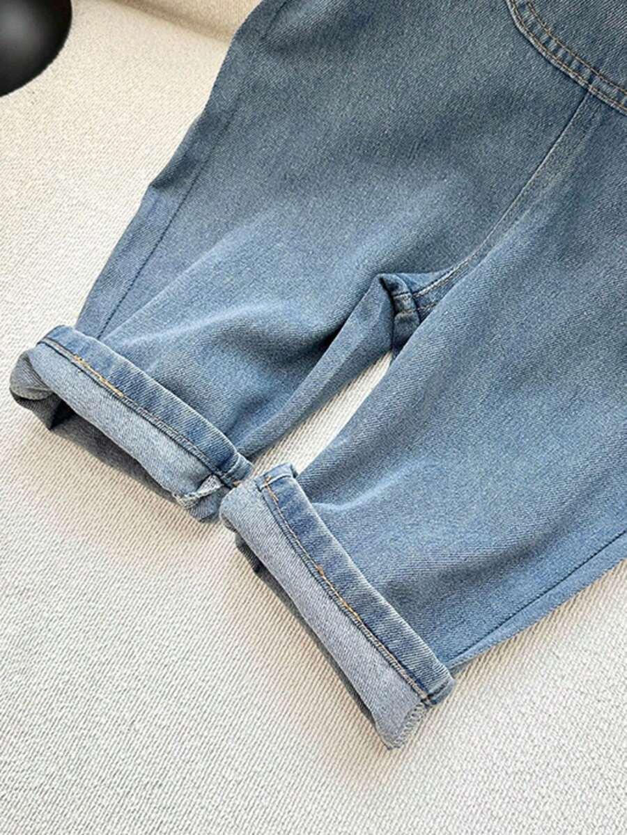 niebieskie ogrodniczki jeans 