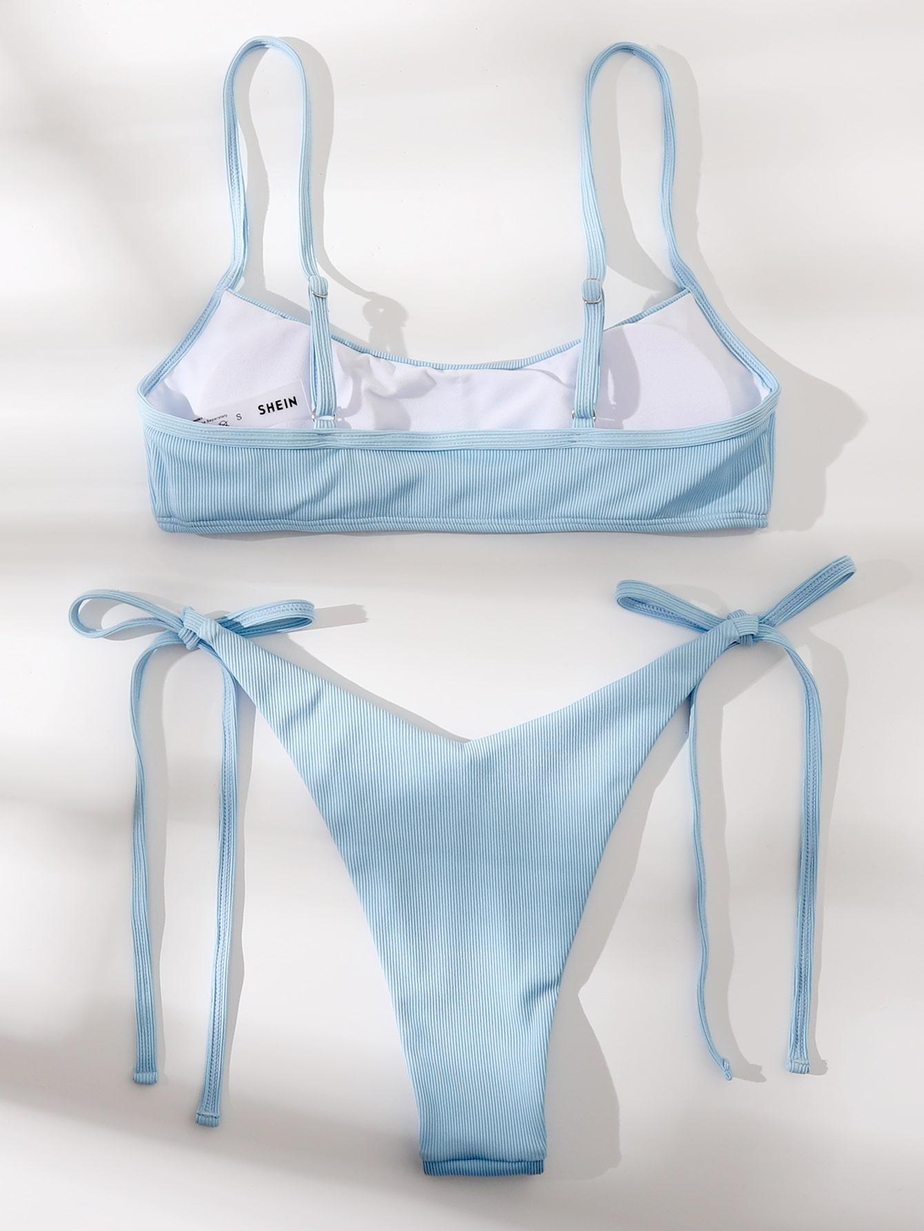 niebieski komplet bikini