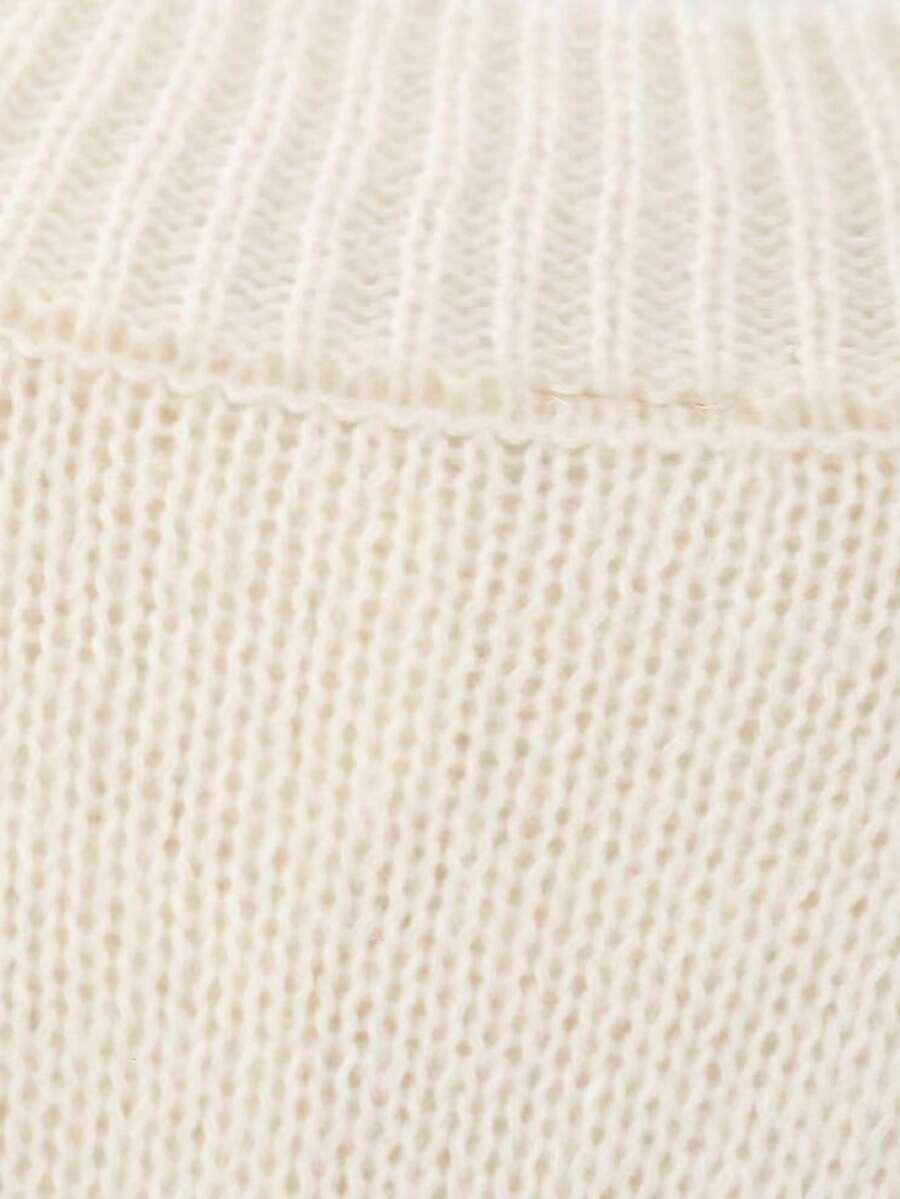 BEŻOWY SWETER KARDIGAN 