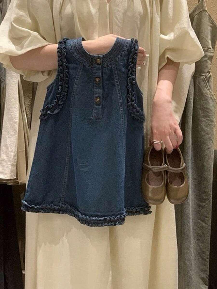 granatowa sukienka jeans