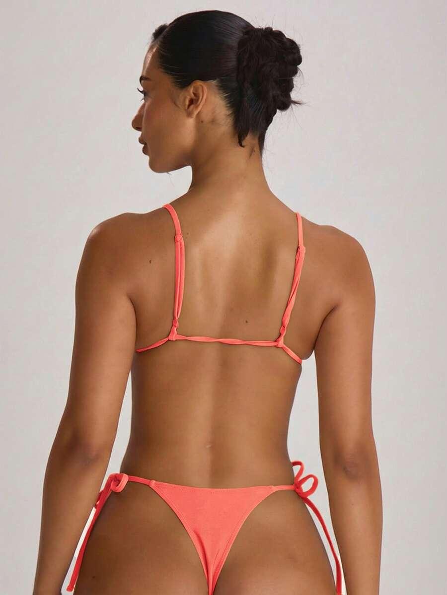 POMARAŃCZOWY DÓŁ OD BIKINI WIĄZANIE