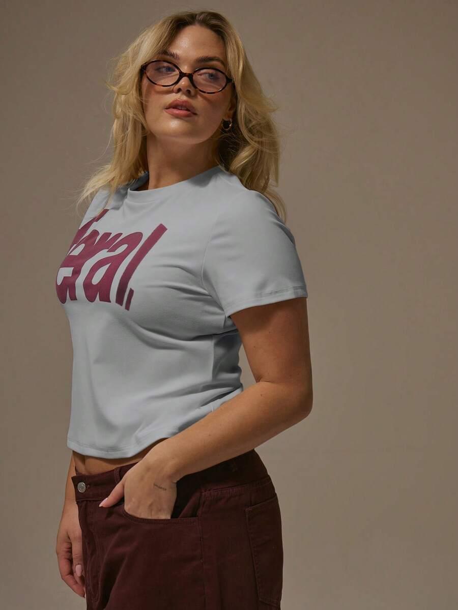 T-SHIRT DAMSKI OKRĄGŁY DEKOLT