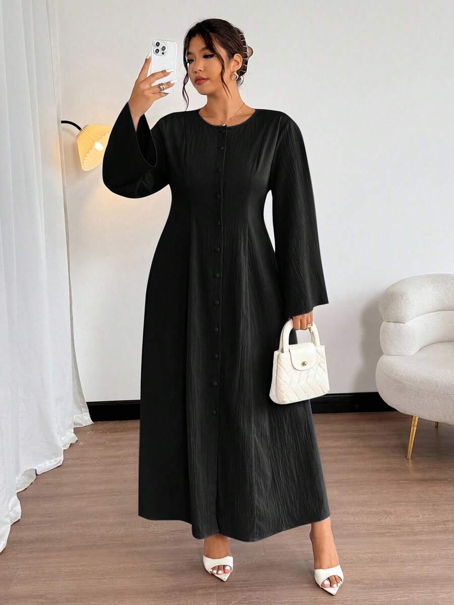 czarna maxi sukienka