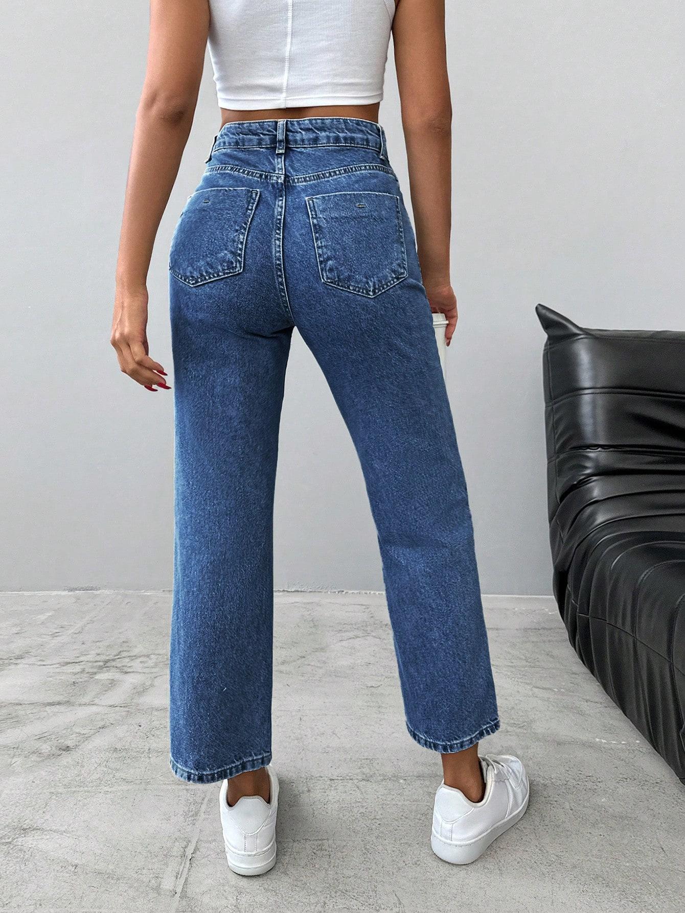NIEBIESKIE SPODNIE JEANS 