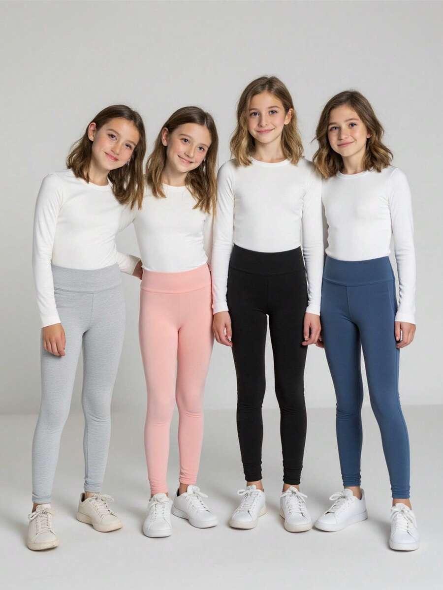gładkie legginsy 4-pack