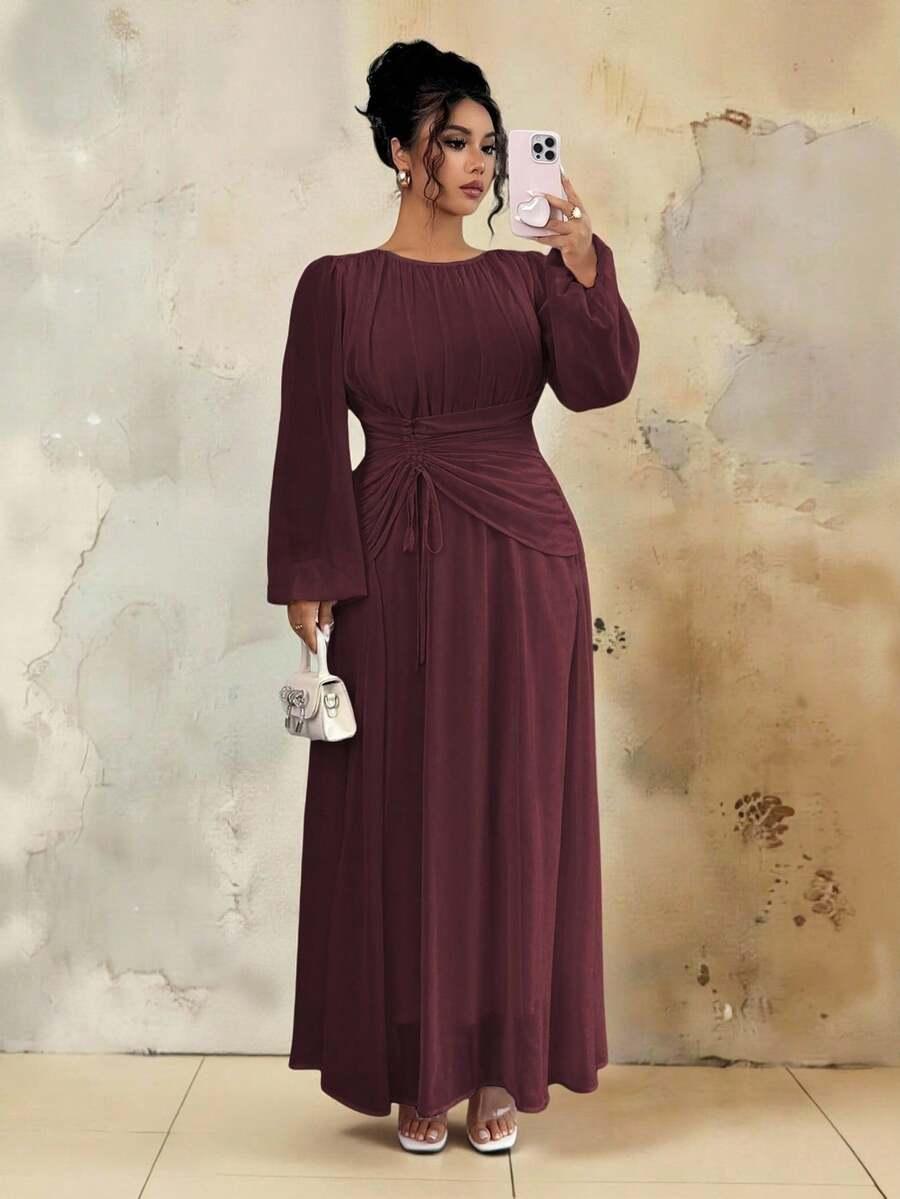 BORDOWA MAXI SUKIENKA