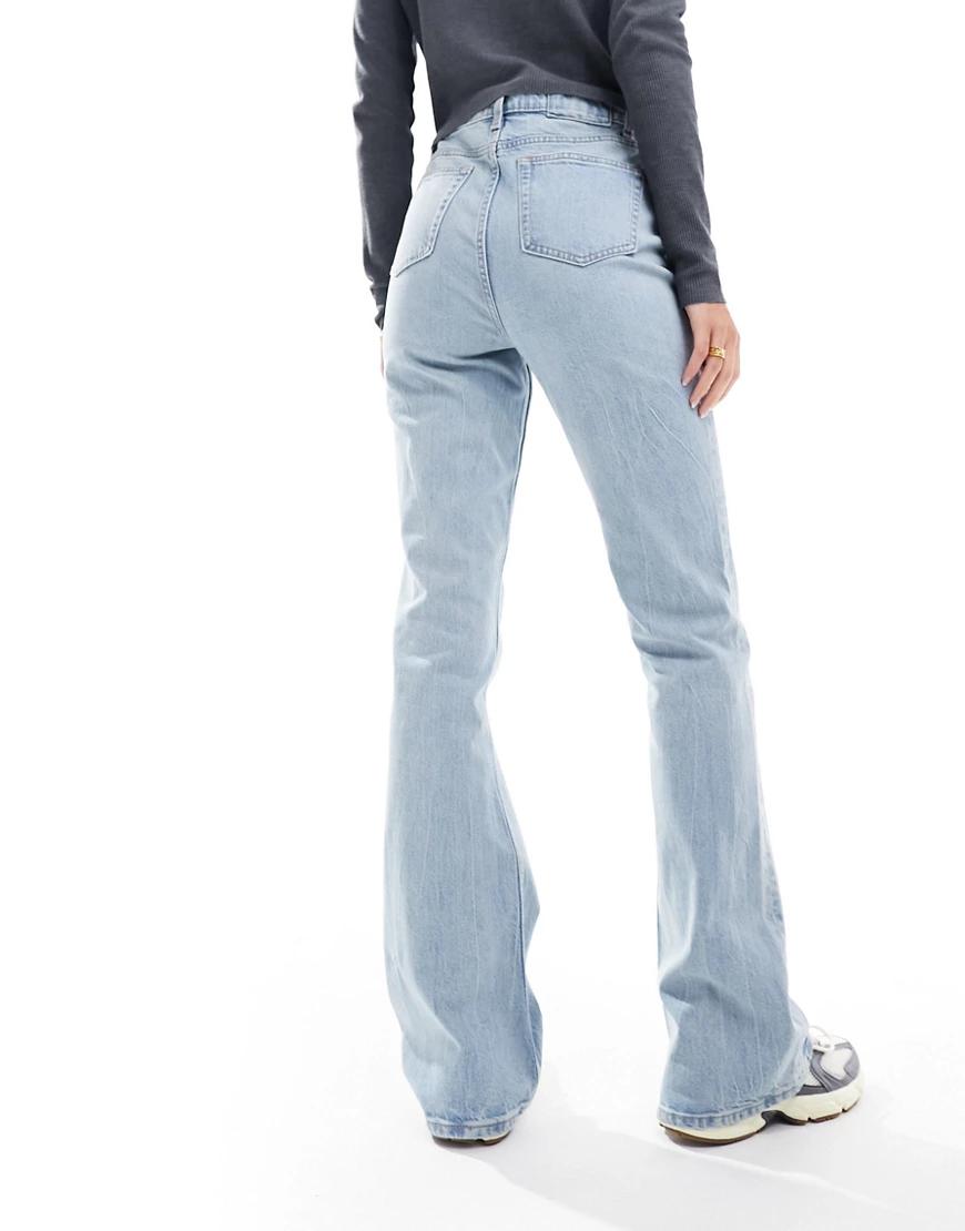 spodnie jeansowe z wysokim stanem zamek kieszenie