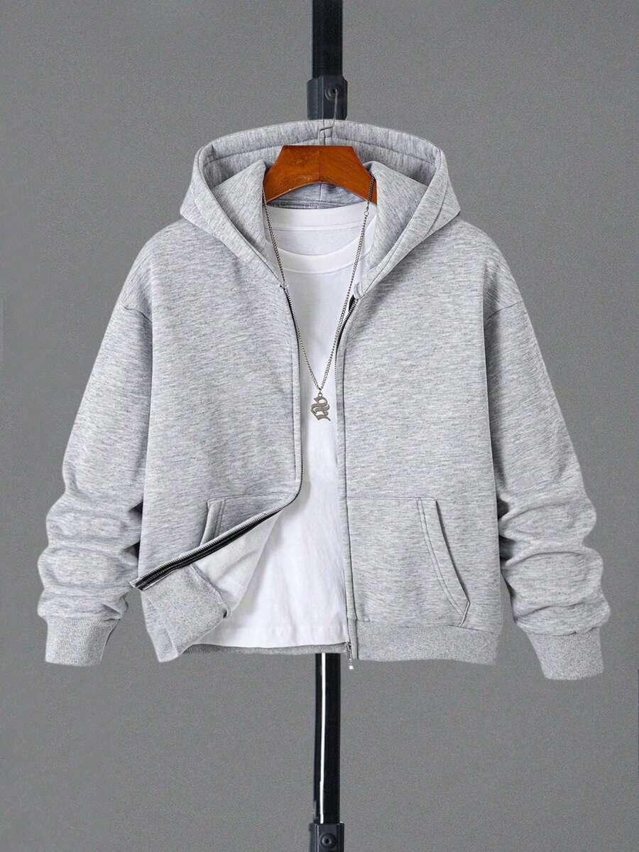 szara bluza kaptur