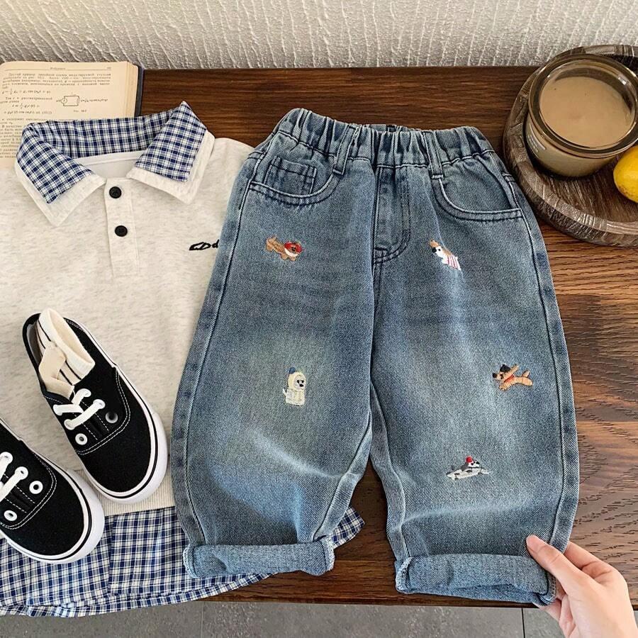 NIEBIESKIE SPODNIE JEANS