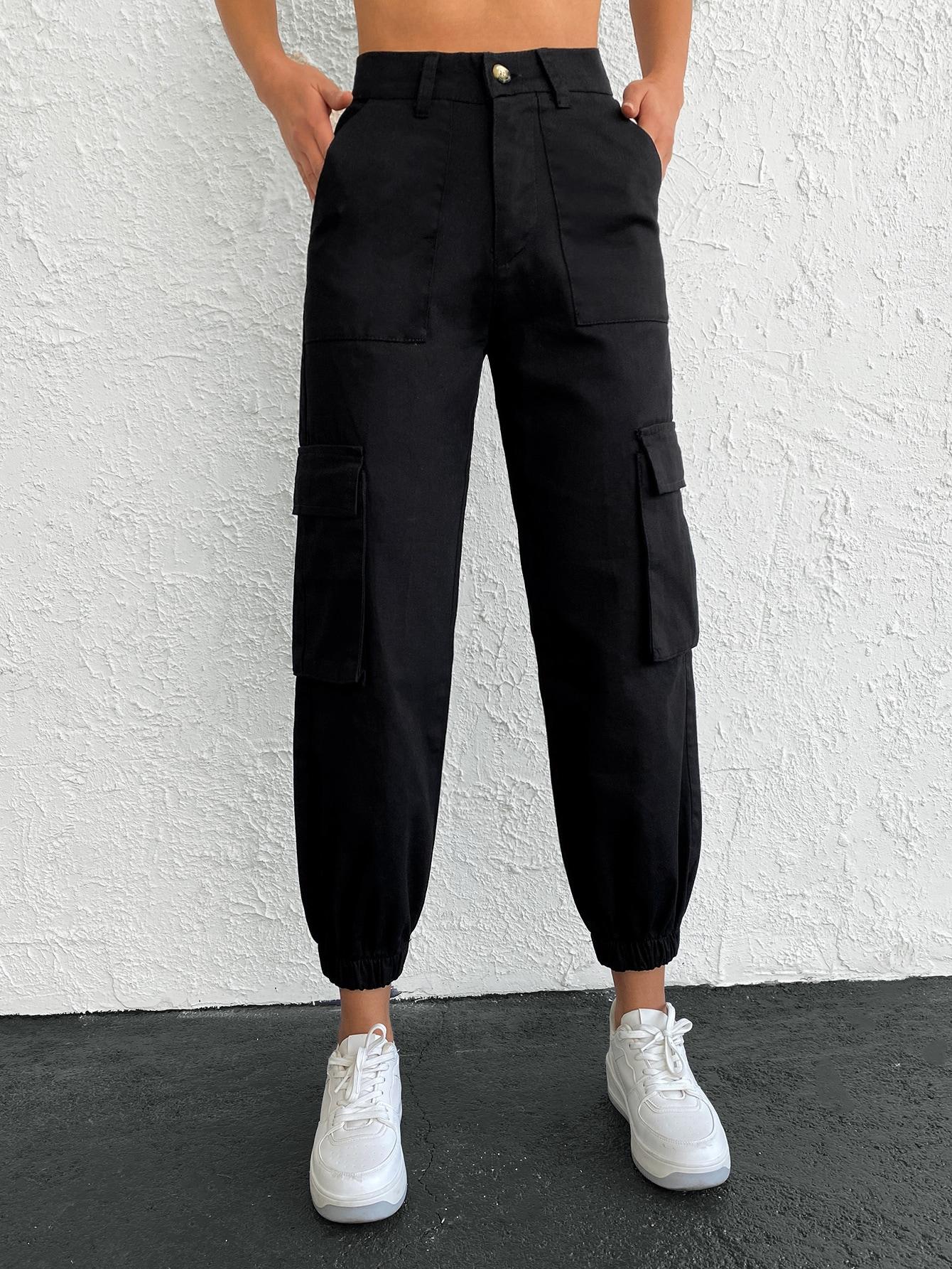CZARNE SPODNIE JEANS 
