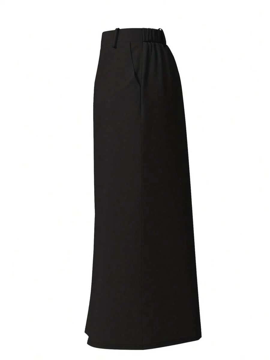 CZARNA MAXI SPÓDNICA