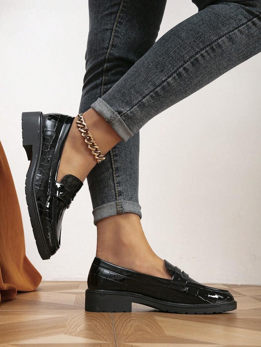 CZARNE MOKASYNY CASUAL