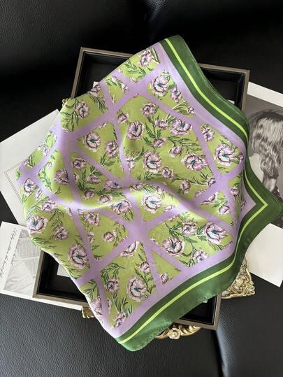 chusta print kwiaty