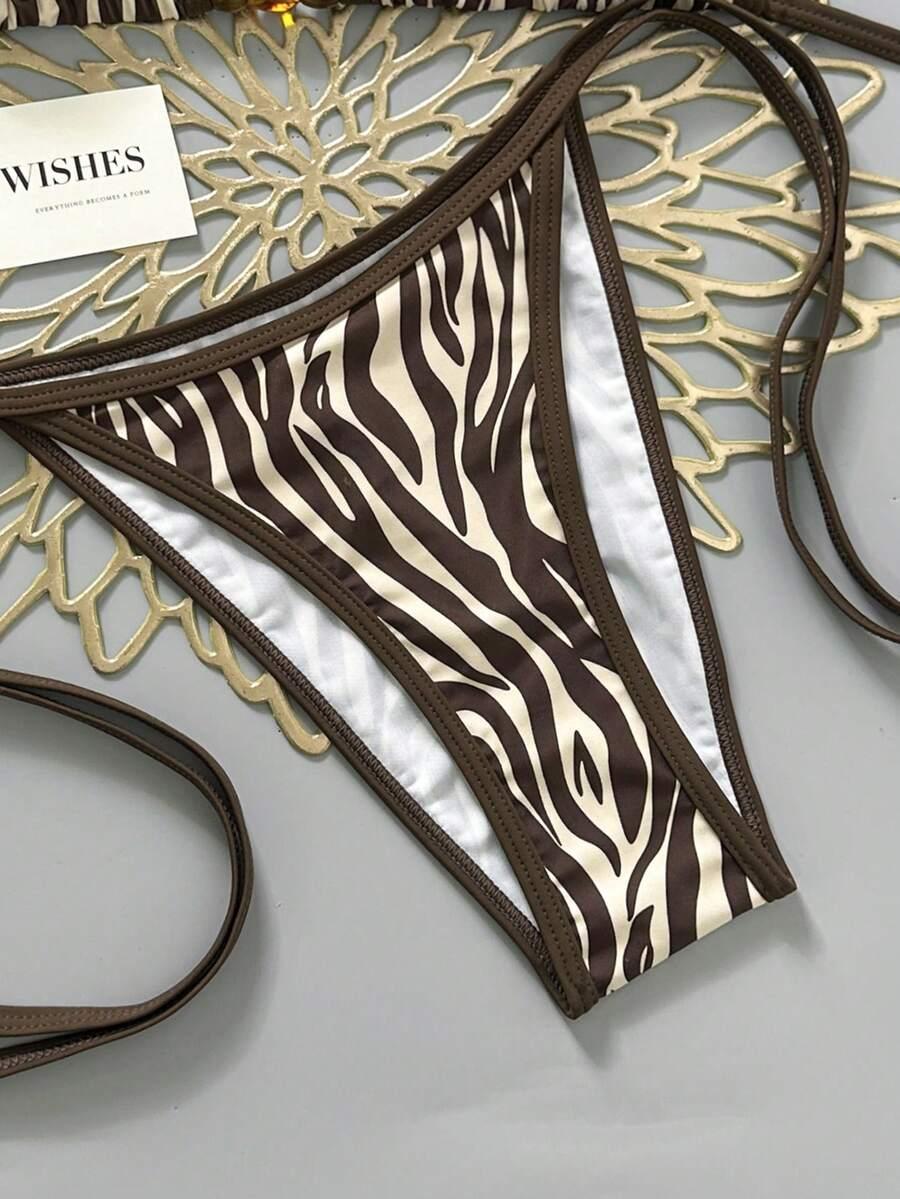 DWUCZĘŚCIOWY STRÓJ KĄPIELOWY ANIMAL PRINT