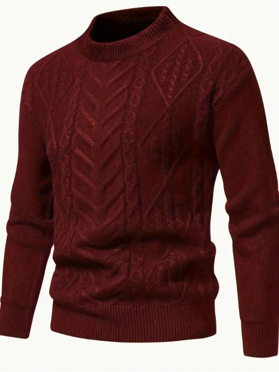 CZERWONY SWETER PÓŁGOLF