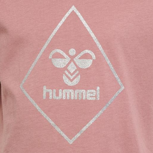 różowy t-shirt logo połysk