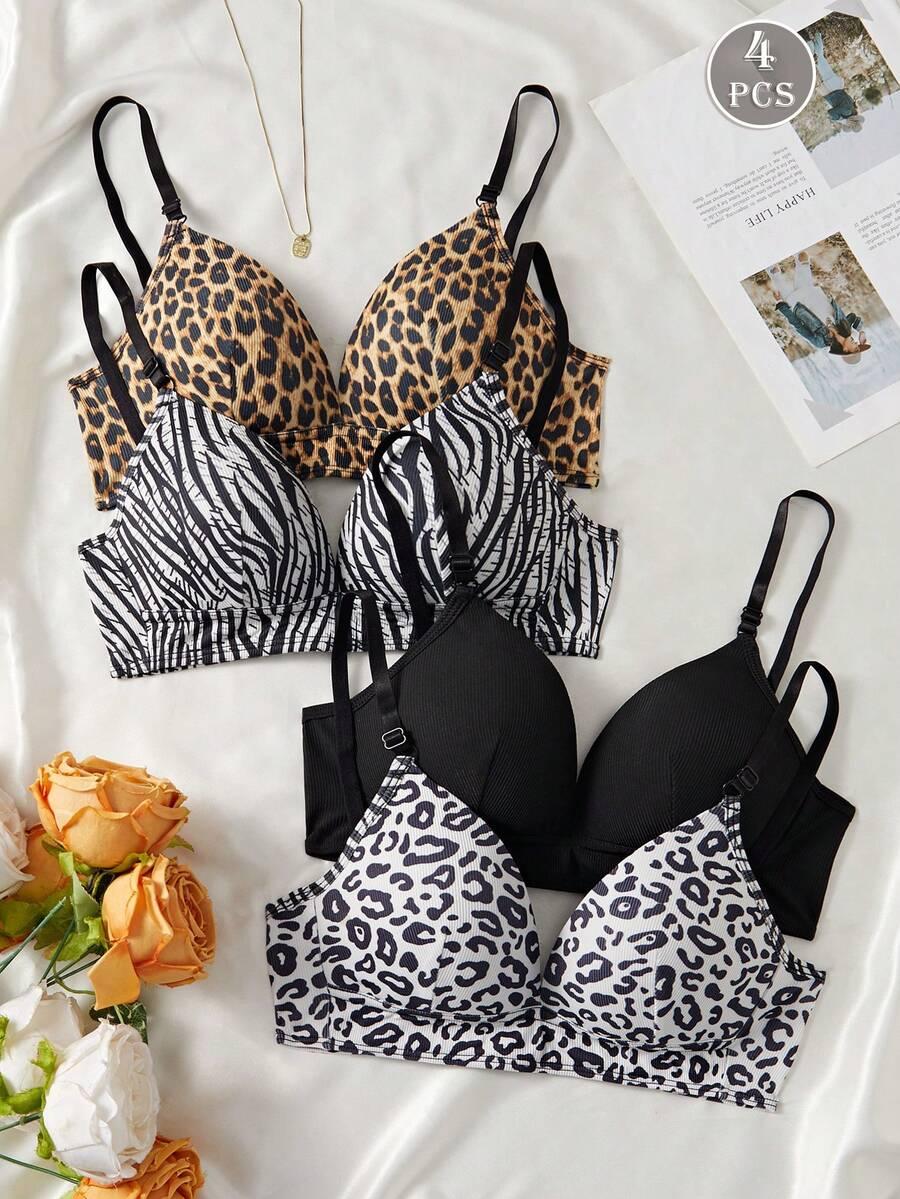 BIUSTONOSZ ANIMAL PRINT 4-PACK