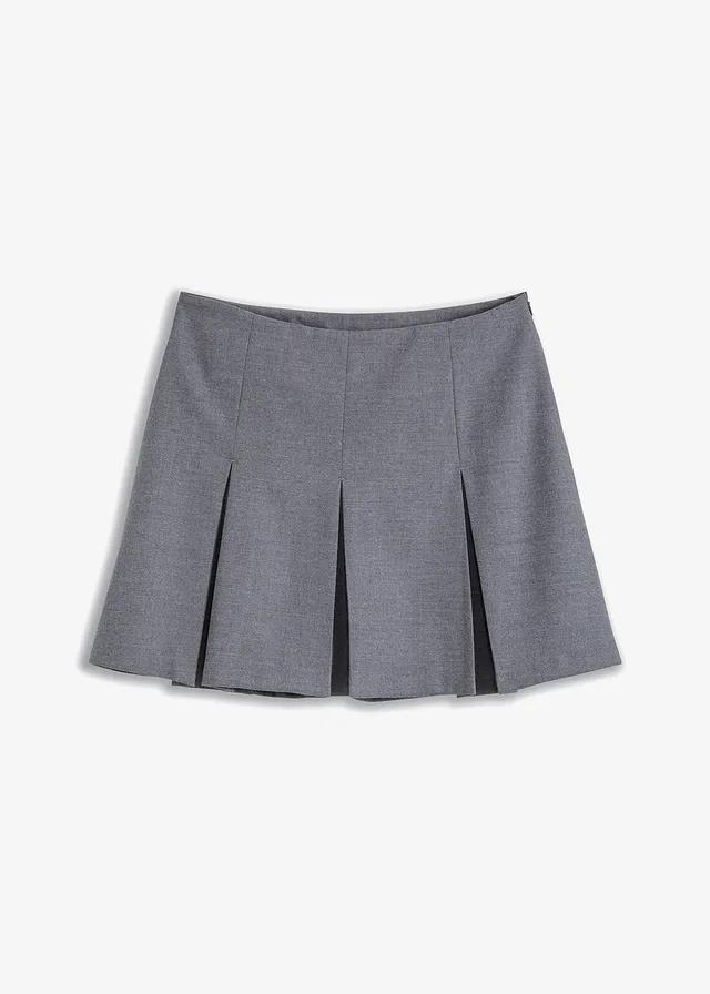 SZARA MINI SPÓDNICA
