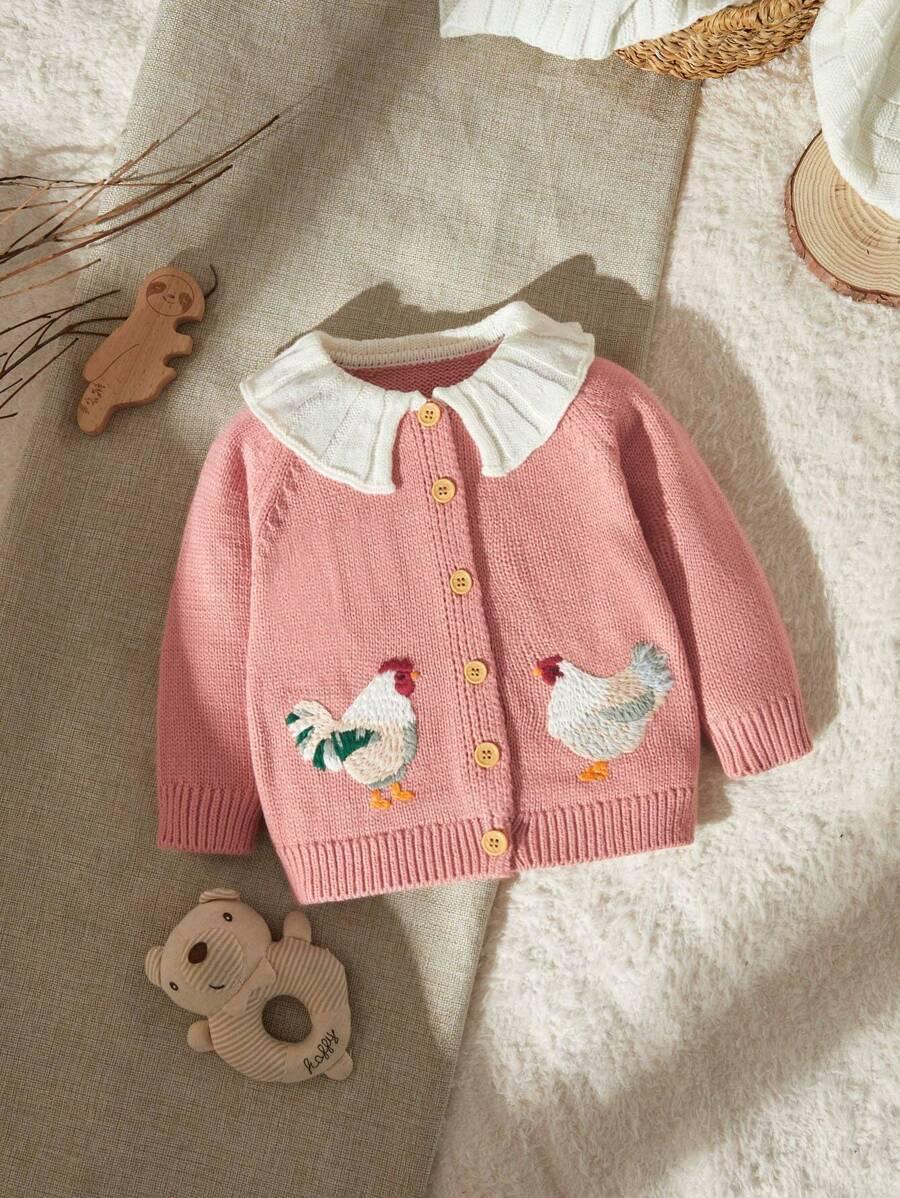 różowy sweter wzór