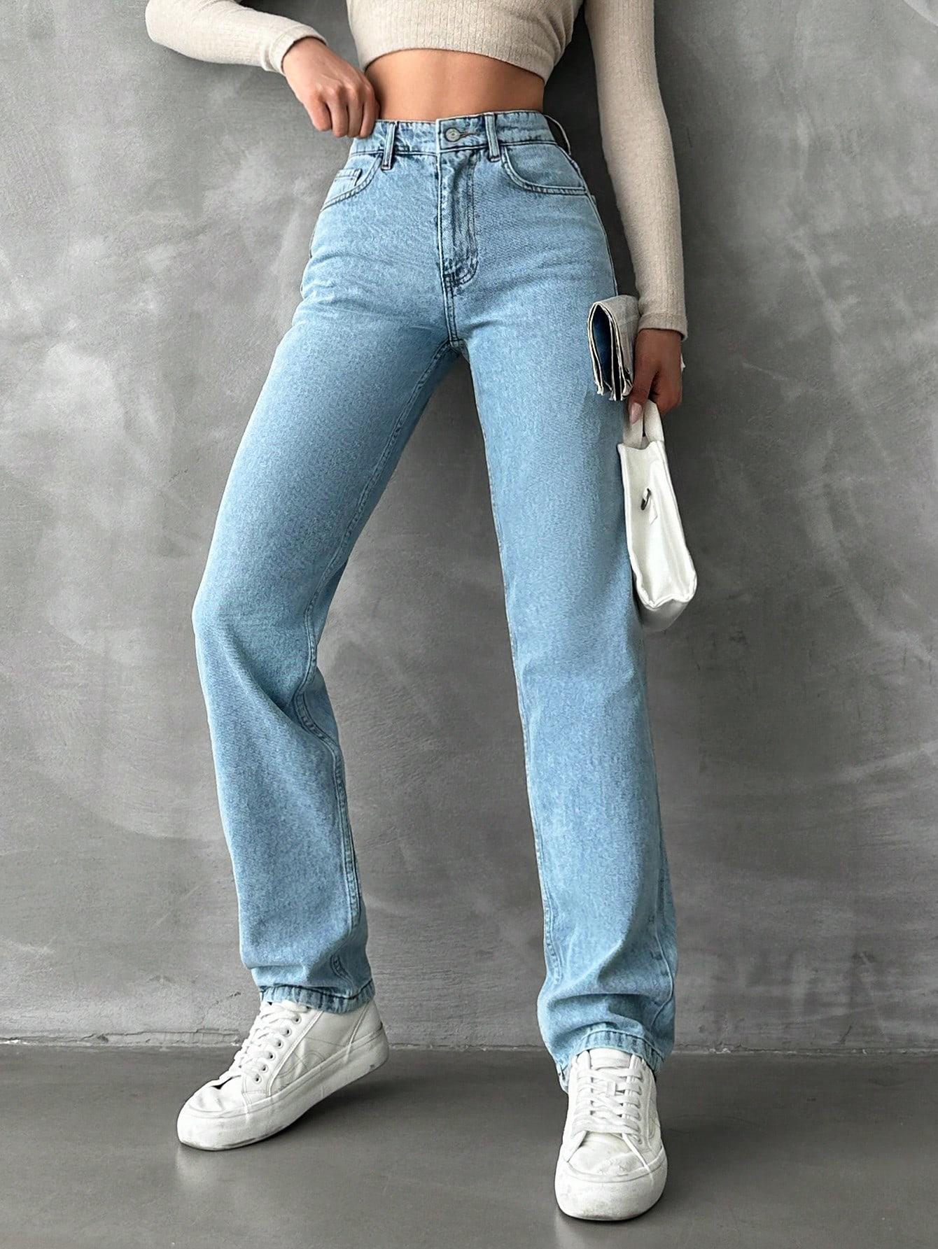 SPODNIE JEANS PROSTA NOGAWKA