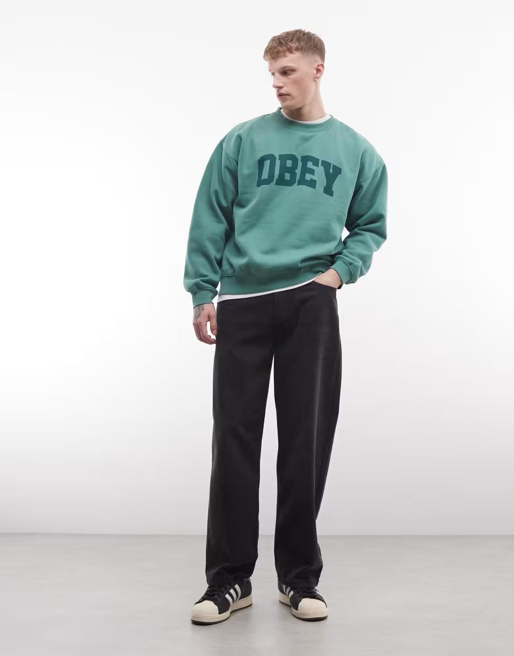 zielona bluza oversize logo
