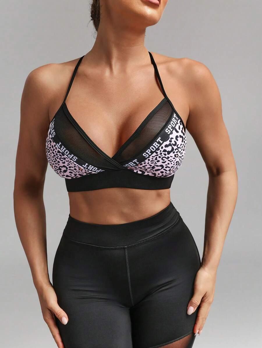 BIUSTONOSZ SPORTOWY animal print 