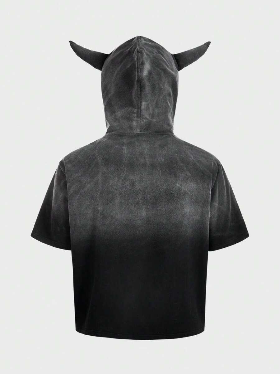 t-shirt z kapturem
