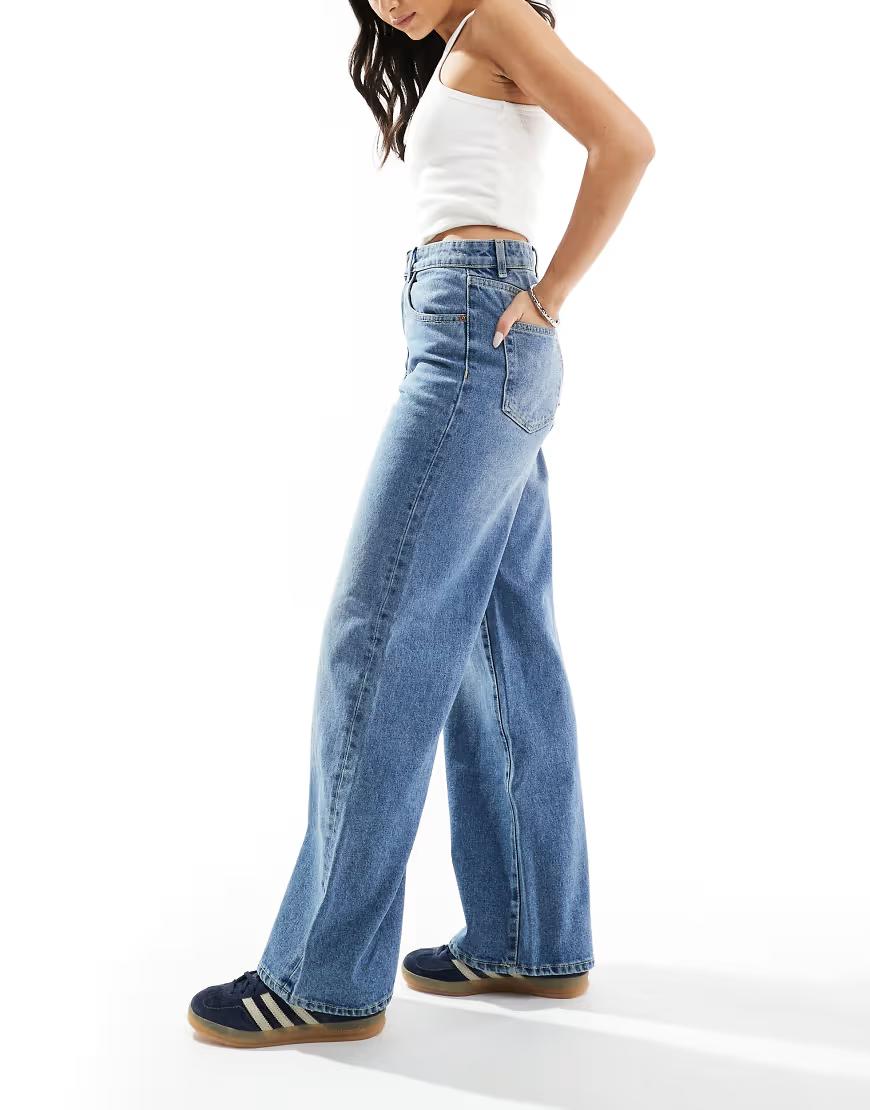 NIEBIESKIE SPODNIE JEANS KIESZENIE
