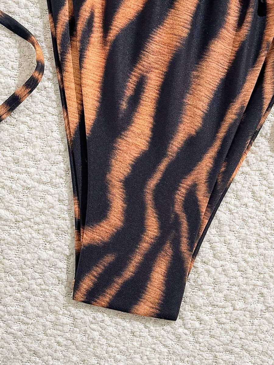 DWUCZĘŚCIOWY STRÓJ KĄPIELOWY ANIMAL PRINT