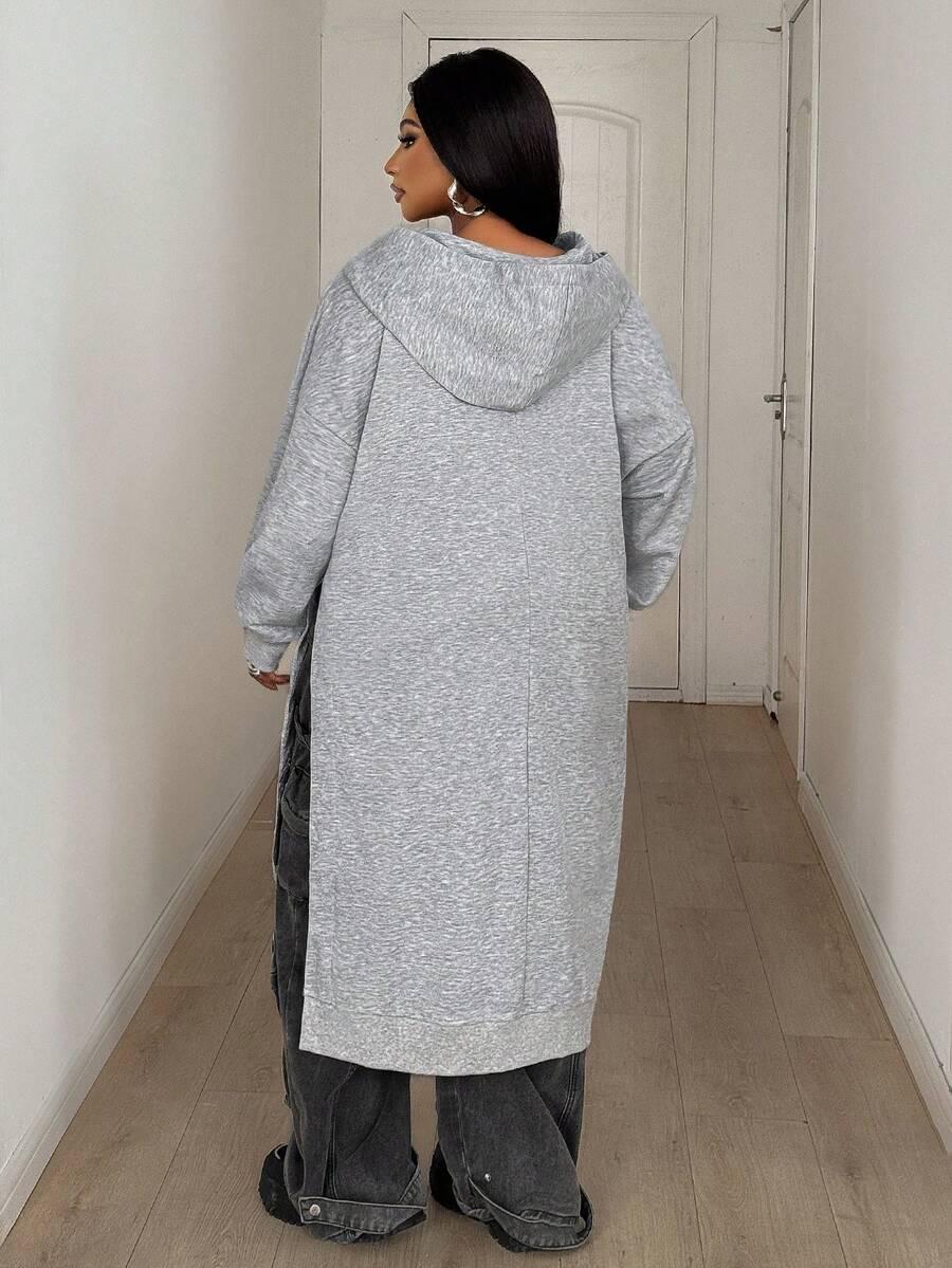 szara bluza kaptur