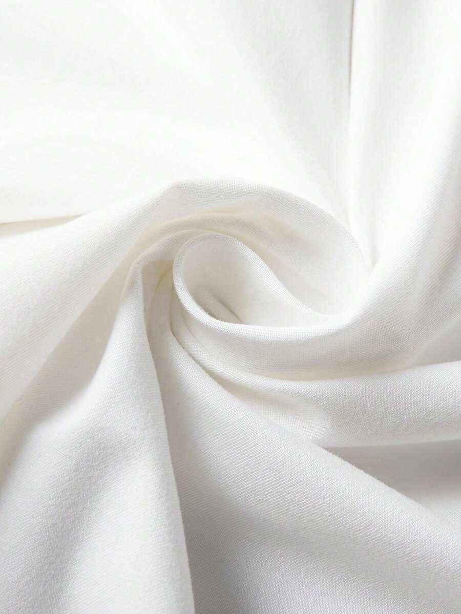 biały t-shirt napis