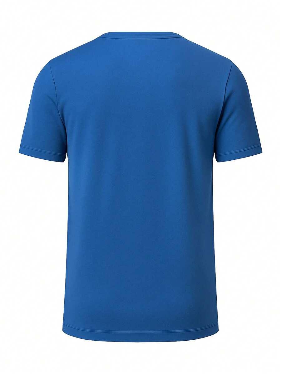 niebieski t-shirt logo