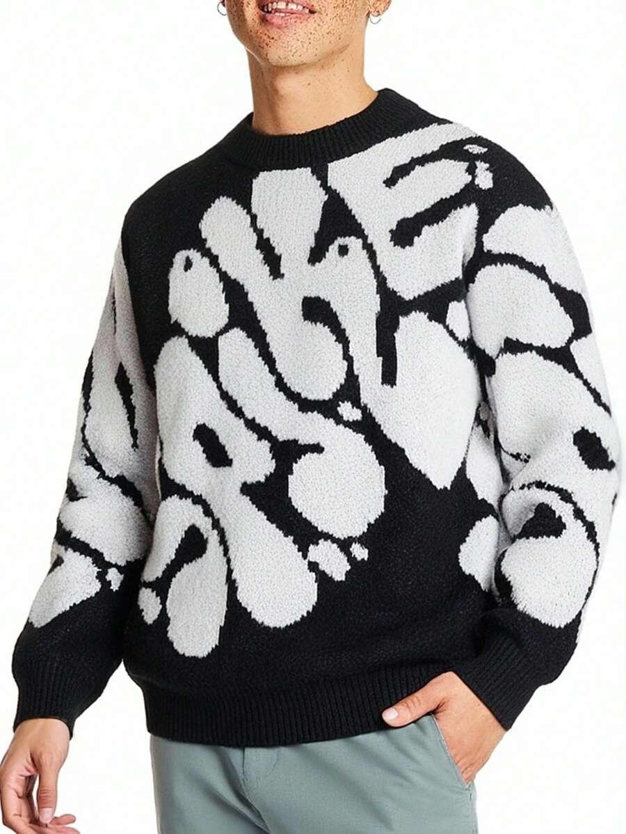 sweter okrągły dekolt