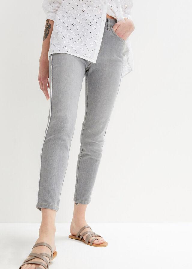 SZARE SPODNIE JEANS 