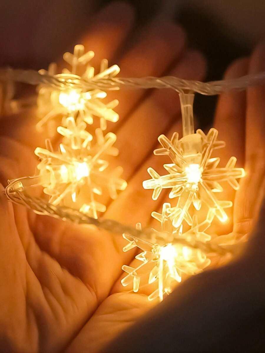 lampki led płatki śniegu