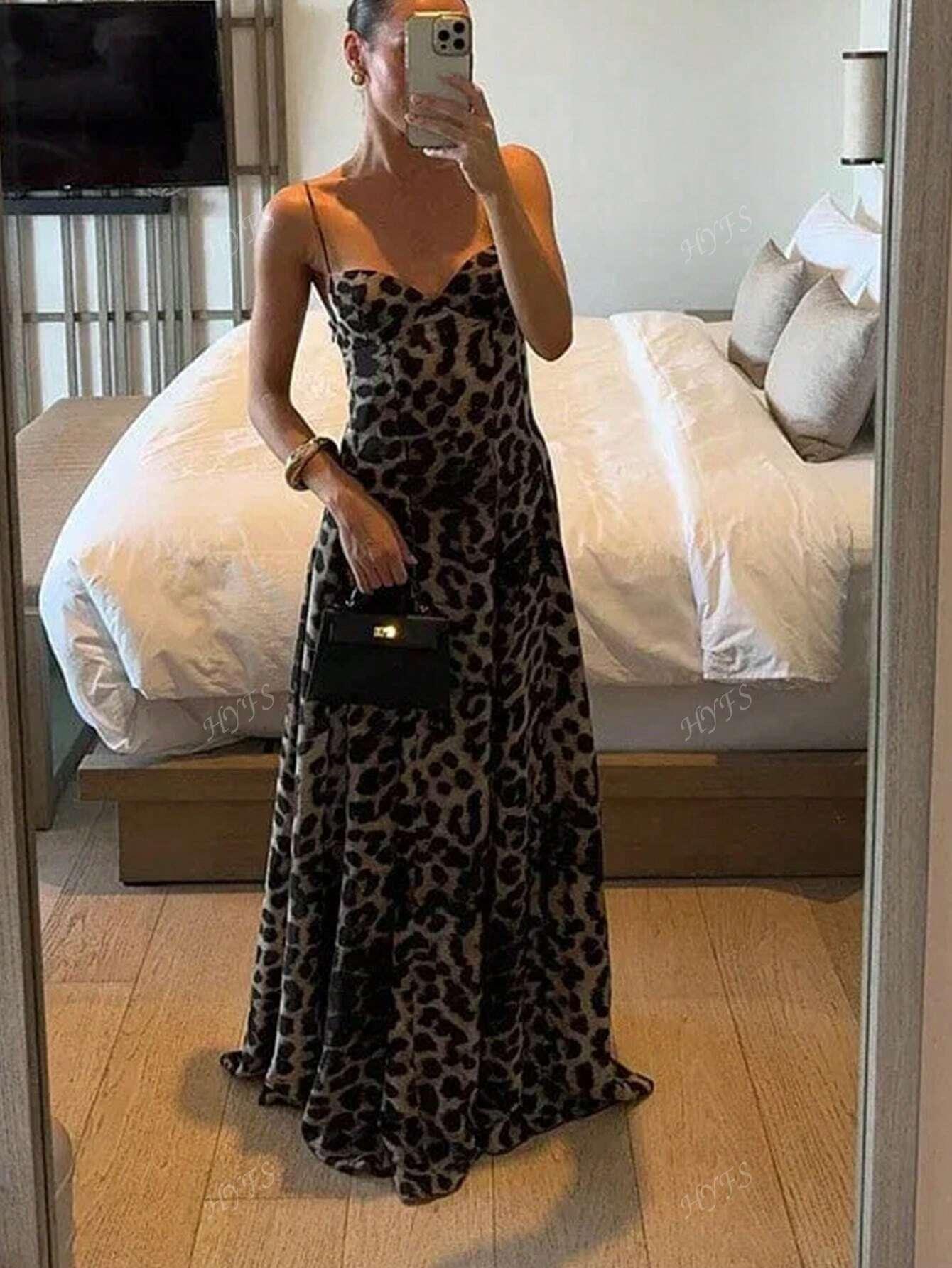 MAXI SUKIENKA ANIMAL PRINT