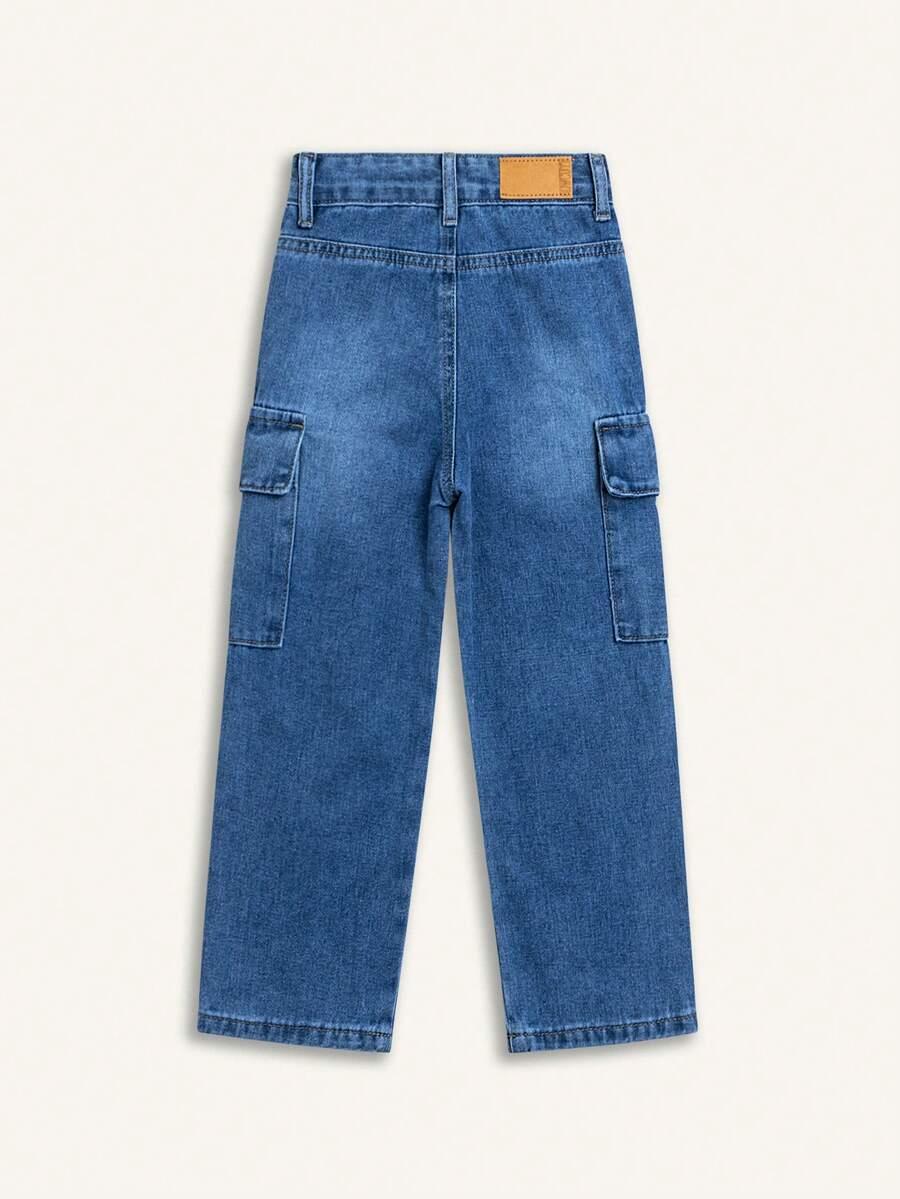 NIEBIESKIE SPODNIE JEANS