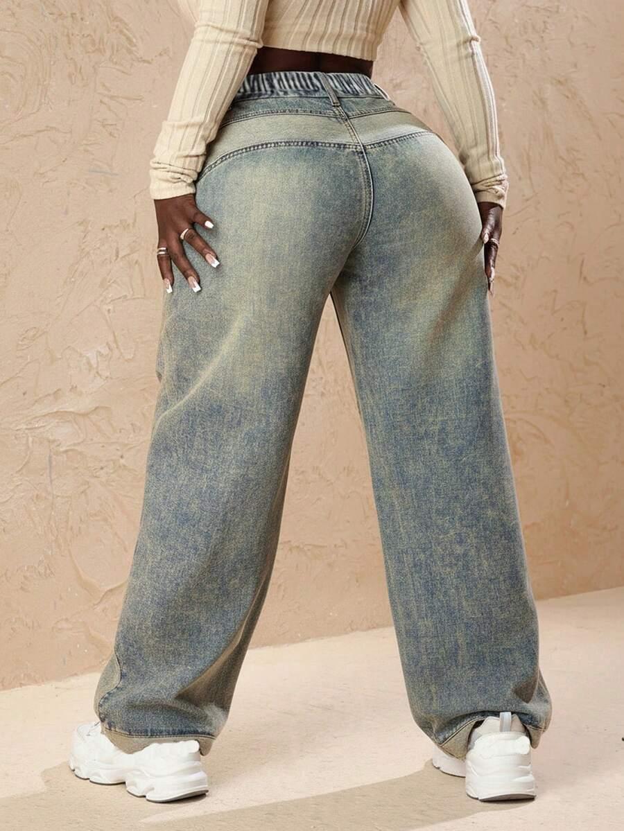 SPODNIE JEANS PROSTA NOGAWKA