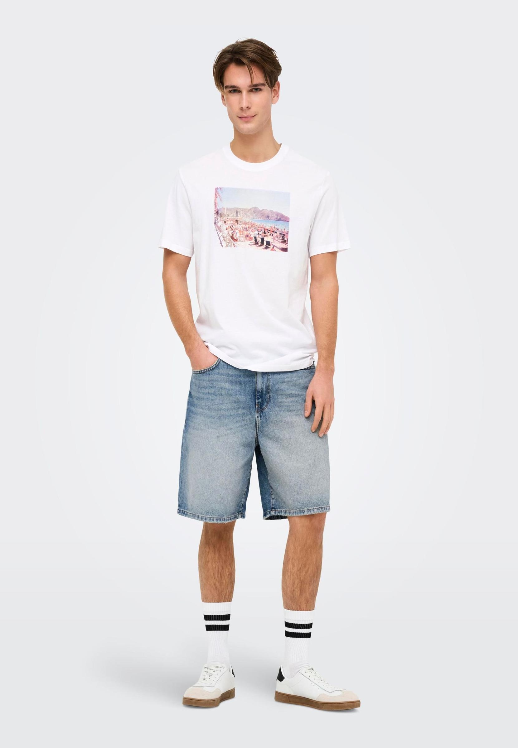NIEBIESKIE SPODENKI JEANS